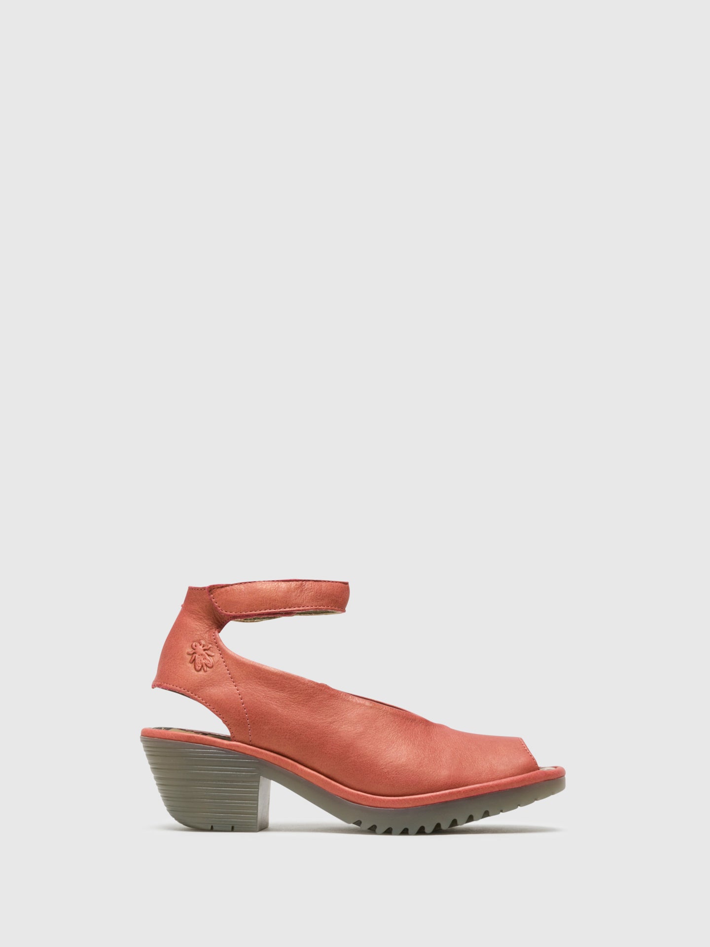 Fly London Pink Ankle Strap Sandals